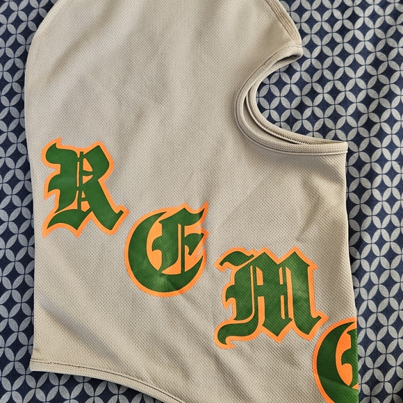 SUPREM Mesh Balaclava - Grey Old English Graphic Full Face Mask - Size OS - Picture 2 of 5